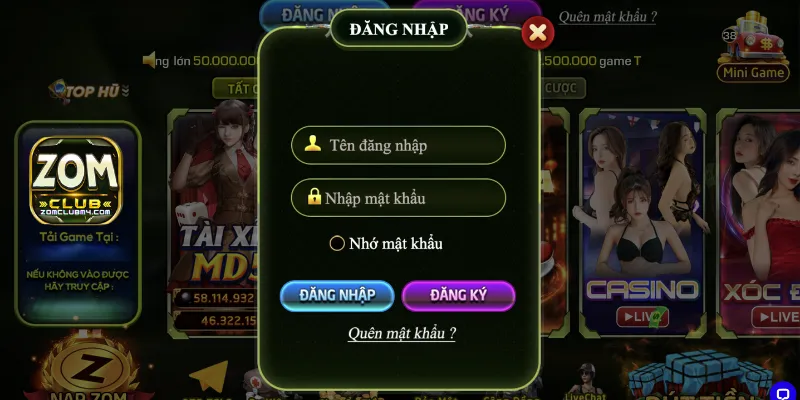 Hướng Dẫn Đăng Nhập Zomclub Để Hòa Mình Vào Cá Cược Đăng nhập Zomclub chỉ qua 4 bước đơn giản