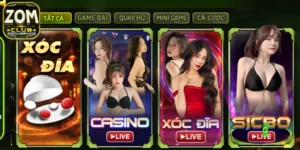 Live casino Zomclub mới xuất hiện nhưng đầy sự đột phá 