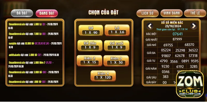 Lô Đề Zomclub - Địa Chỉ Chơi Đề Cơ Hội Đổi Đời Trong Nháy Mắt Tỷ lệ trả thưởng hấp dẫn và giao dịch uy tín